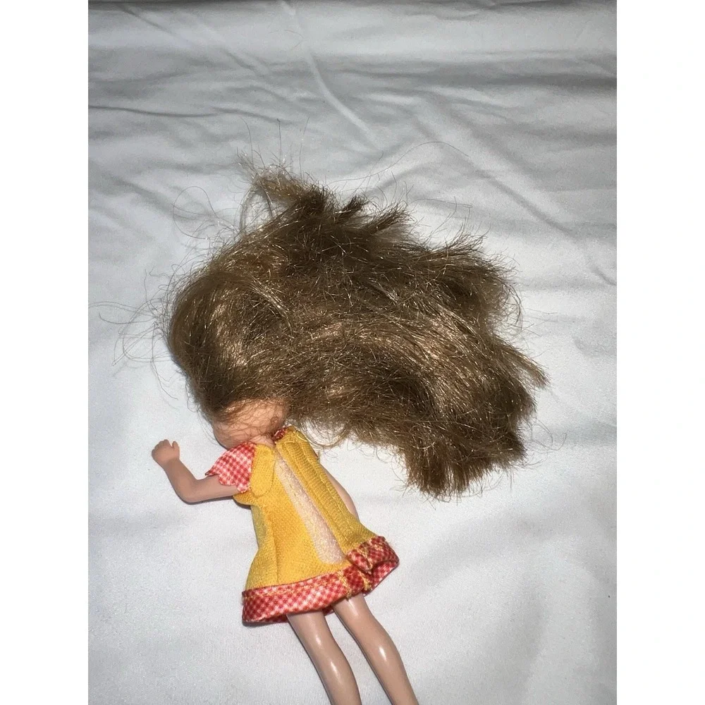 2009 Ty Li'l Ones Chic‎ Boutique Doll M1210 Yellow Gingham Dress 4